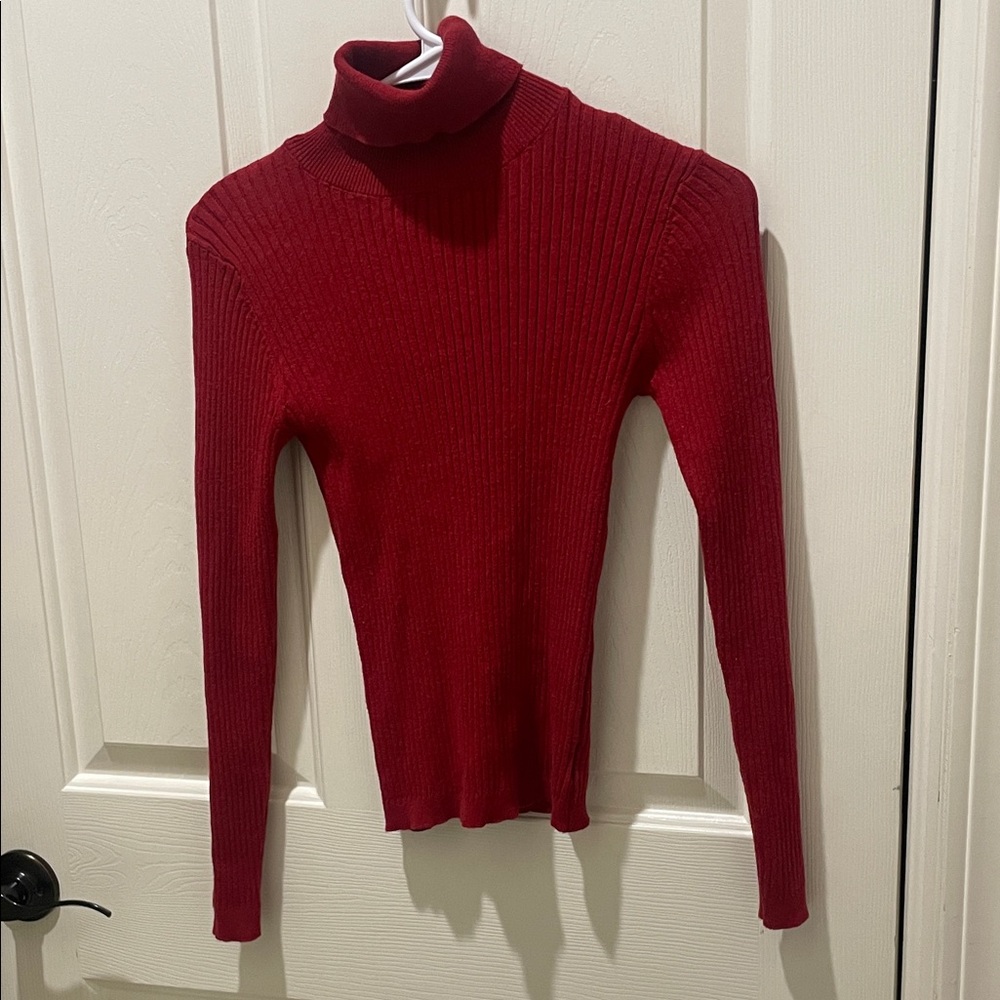 Copper Key Rich Red Turtleneck Sweater